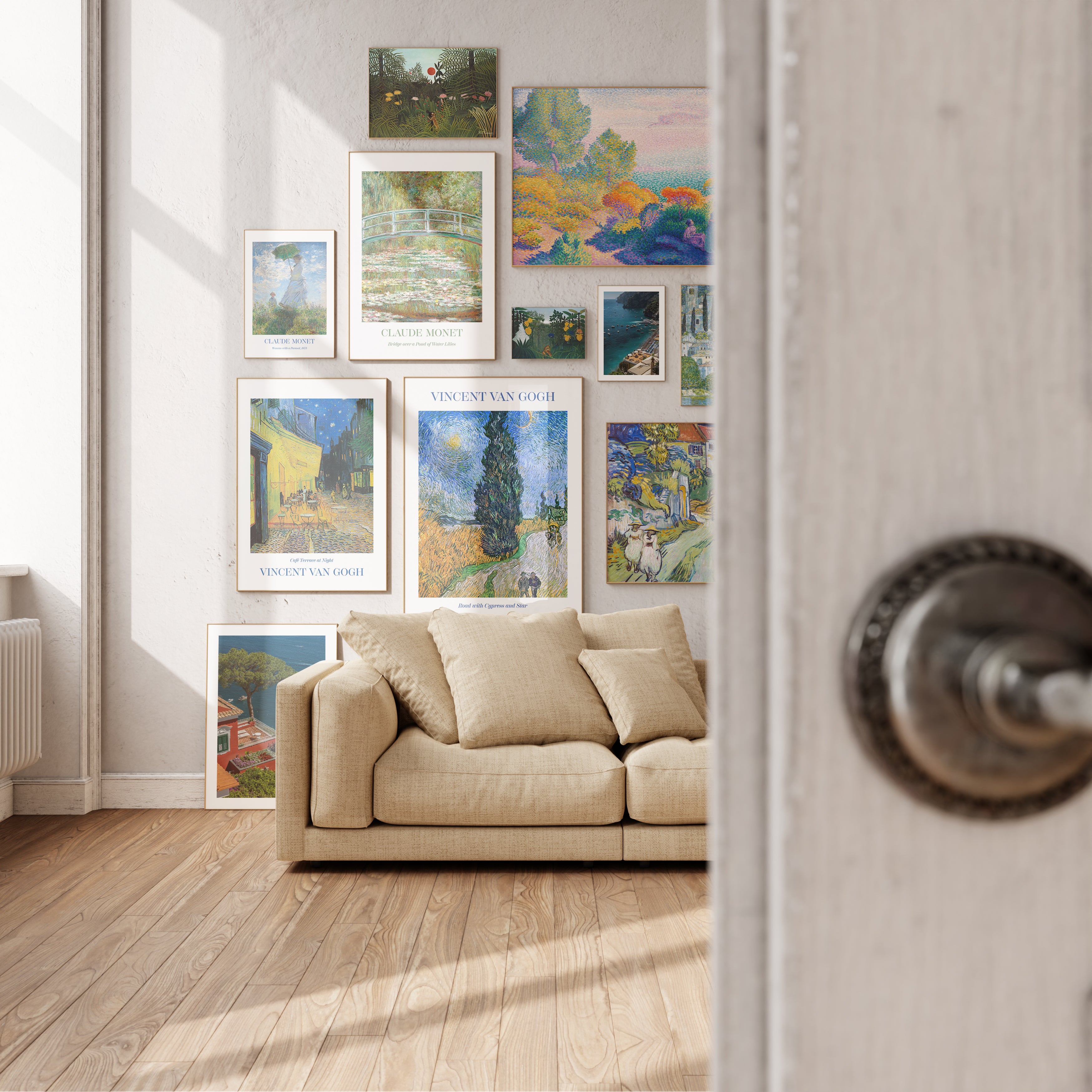 Learn how to build your own art wall in 5 easy steps